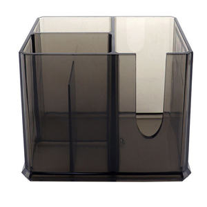 IKZARSA Boîte de rangement professionnelle transparente en plastique ABS marron durable, organisateur d'outils de coiffure, porte-ciseaux et peignes - Product Image 3