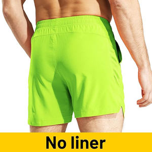 Reflective Trim Fitness <b>Shorts</b> <b>Men</b> Gym Workout Quick Dry <b>Lightweight</b> Breathable Stretch Night - Product Image 5