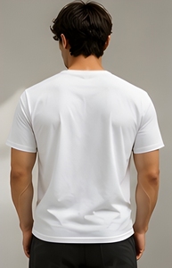 เสื้อยืดคอตตอนเนื้อหนา ทรงมาตรฐาน ยูนิเซ็กส์ เนื้อผ้าถักเรียบ สวมใส่สบาย เสื้อเปล่าสำหรับงานลำลอง ผู้ผลิตเสื้อผ้าแบรนด์ส่วนตัว - Product Image 3