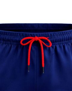 Conjunto de camiseta y pantalones cortos deportivos con estampado azul marino y rojo para hombre, ropa deportiva transpirable de secado rápido para entrenamiento de gimnasio, ropa deportiva atlética - Product Image 6