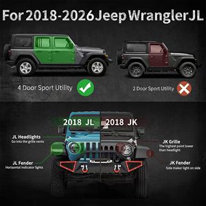 Pedane Laterali in Acciaio per Fuoristrada, Piastre di Protezione Sottoscocca Compatibili con Jeep Wrangler JL 4 Porte 2018-2026, Pedane e Barre Nerf - Product Image 2