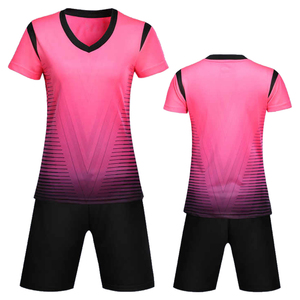 Wholesale Unisex Customizable Plus Size Soccer Jersey Set Shirt Shorts Breathable Quick Dry 100% Polyester Summer Premium - Product Image 5