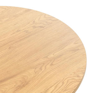 Mesa de Centro Moderna de Lujo, de Madera Maciza, con Base de Listones, Plegable, Fácil de Limpiar, Acabado en Roble Natural, para Comedor de Hotel - Product Image 4