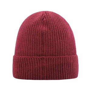 Jacquard Beanie Stretch Fit <b>Winter</b> Knit <b>Cap</b> Soft Fabric Common Plaid Travel Solid Color Street Style Unisex - Product Image 4