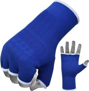 Gants de boxe en cuir de haute qualité, rembourrés en gel, logo personnalisé, fermeture à scratch, anti-humidité, antidérapants, pour le sport - Product Image 3