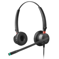 Casque USB filaire DSP ENC à suppression de bruit pour centre d'appels avec voyant d'occupation et microphone – Évitez d'être perturbé pendant les appels