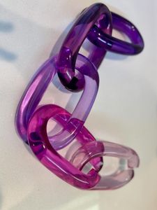 Modern Resin Acrylic Chain <b>Large</b> Interlocking Link <b>Wall</b> <b>Decor</b> Contemporary Decorative Home Interior <b>Wall</b> Hanging Art - Product Image 2