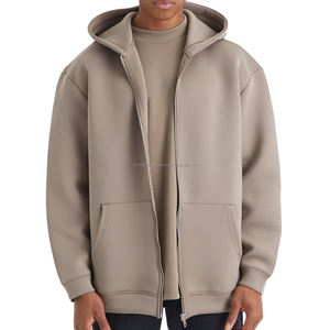 Heavyweight Mens Zip up Hoodies Oversized Zipper Pullover Hoodies Fabricante Grueso Blank Plain Hoodies - Product Image 1