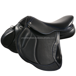 Sillín de cuero para asiento de caballo, asiento prémium exclusivo para saltar en inglés, disponible en varios colores y varios tamaños, tamaño de 14 "-18" - Product Image 1