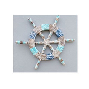Wooden <b>Ship</b> <b>Wheel</b> Artistic Maritime Display Companion Developed to Inspire Ocean Themed Interiors with Lasting Elegance - Product Image 5
