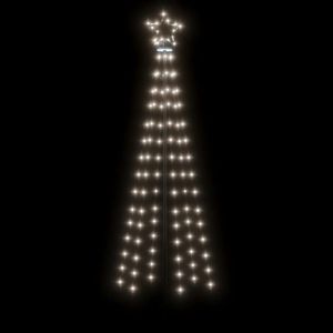 Árbol de Navidad Blanco Frío de 6 pies con 108 LED para Decoraciones Festivas - Product Image 4
