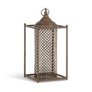 Porte-bougie lanterne en acier inoxydable écologique avec design en maille pour la décoration de la maison, utilisation durable en extérieur/intérieur ZAHID EXPORTS - Product Image 1
