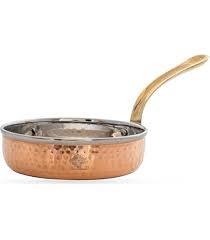 Copper Steel Fry Pan with Brass Handle for Serving Elegant Kitchenware for House Hotel Restaurant - Product Image 2