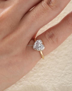 Certificat IGI approuvé 14K or femme fiançailles CVD VVS DEF toutes formes coupe laboratoire cultivé bague en diamant personnalisé - Product Image 2