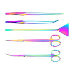 Kit d'outils d'aquascaping 5 pièces, outils pour plantes d'aquarium en acier inoxydable pour la plantation, la taille, la coupe et l'entretien des aquariums - Product Image 5