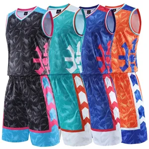 Camisetas de Baloncesto Sublimadas OEM, Transpirables, de Poliéster, Certificadas por BSCI, Ropa Deportiva al Por Mayor, Personalizadas, Tallas Grandes, Secado Rápido, Verano - Product Image 1