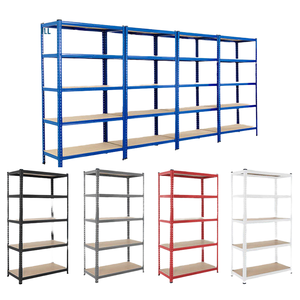 Estanterías de Almacenamiento Apilables de Acero de 5 Niveles, Ajustables, Duraderas, con Protección Contra la Corrosión, para Uso Industrial en Almacenes - Product Image 5