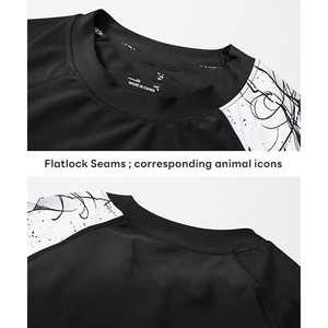 Men Rash Guard <b>Compression</b> T <b>Shirt</b> Short Sleeve Swim <b>Shirt</b> UV Protection Quick Dry Wholesale Manufacturer - Product Image 6