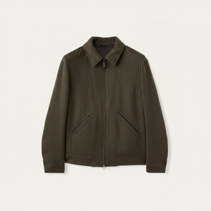 Chaqueta Bomber Unisex de Alta Calidad al por Mayor con Cierre de Cremallera, Diseño Personalizado, Cuello Alto, Tela Vaquera con Patrón Impermeable para Invierno - Product Image 1