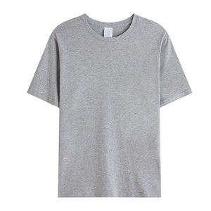 T-shirt en coton épais de haute qualité, sans marque, 100% coton, personnalisable avec logo brodé pour hommes - Product Image 5
