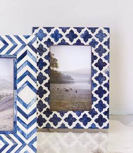 Luxury Handmade Waterproof Eco-Friendly Bone Inlay Customized Photo <b>Frame</b> for Tabletop <b>Wall</b> Display Home Decor Office Hotel - Product Image 5