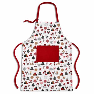 Delantal de Cocina Navideño 2026 con Diseño Impreso, 100% Algodón, con Bolsillo - Product Image 5