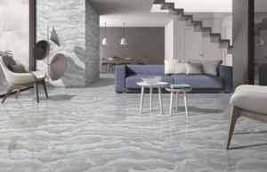 Azulejos de Porcelana Pulida con Aspecto de Mármol de Vetas Continuas de Primera Calidad, 600x1200 mm, Patrón Continuo para Vestíbulos de Hoteles de Lujo - Product Image 5