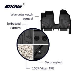 แผ่นรองพื้นไม่มีกลิ่นทำจากวัสดุ TPE แบบออกแบบได้ตามต้องการทนทานเสื่อภายในรถทุกฤดูสำหรับ vinfast VF3 2024 + - Product Image 4