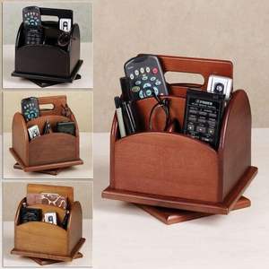 Premium Eco-Friendly Modern Wooden Remote <b>Control</b> <b>Holder</b> Handmade Desk Organizer Tabletop Birthday - Product Image 2
