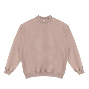 Men's Unisex Winter Casual Sweatshirt High Quality Distressed Wholesale Heavyweight 350g Acid <b>Washed</b> Oversized - Product Image 1