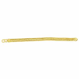 Wholesale 14K 18K 24K Micro Gold Plated Brass Link Bracelet, Fashion Jewelry for Men's, Micro Gold <b>Snake</b> Chain Design Bracelets. - Product Image 3