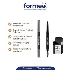 Personalización del Color de su Logotipo de Marca, Lápiz de Cejas y Delineador de Ojos Profesional de Indonesia, de ABS Impermeable de Buena Calidad y Larga Duración - Product Image 3