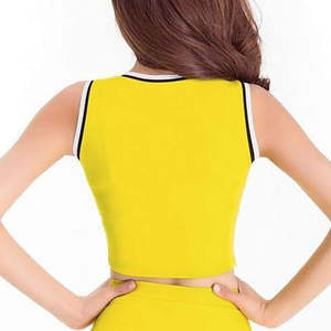 Costume d'uniforme de pom-pom girl personnalisé 2026 en gros avec design en strass, 100 % polyester, style unisexe, en vente, service OEM - Product Image 5