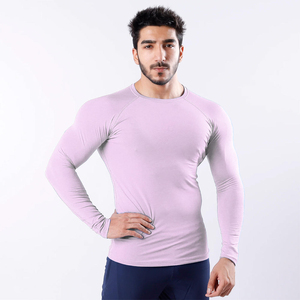 Camiseta Deportiva de Manga Larga para Hombre con Protección UV, Camiseta Deportiva de Secado Rápido para Gimnasio y Entrenamiento - Product Image 1