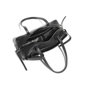 Sac à bandoulière en cuir véritable jaune avec fermeture à glissière, style minimaliste, deux poignées, longueur 50-65 cm, utilisation toutes saisons - Product Image 2
