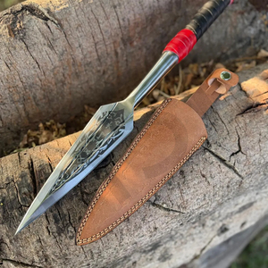 เหล็กกล้าคาร์บอนสูงตีขึ้นรูปด้วยมือแบบไวกิ้ง |   ด้ามไม้ฟูลแทงขนาด 34 นิ้ว - Product Image 2