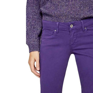 Jeans droits respirants pour femmes, nouveau modèle, vente en gros, personnalisables en couleur et poches, coupe classique, 100% coton denim - Product Image 4