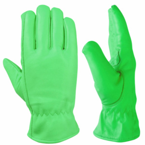 Gants de travail en cuir de chèvre résistant à la chaleur, gants de sécurité industriels, gants de construction antidérapants à usage général - Product Image 2