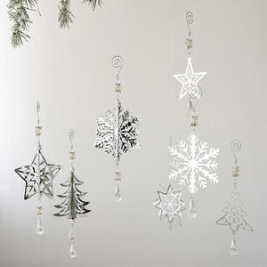 Luxury 3D Handmade Golden/silver <b>Christmas</b> <b>Tree</b> Ornaments Set Xmas Party home decor accessories hanging ornaments - Product Image 3