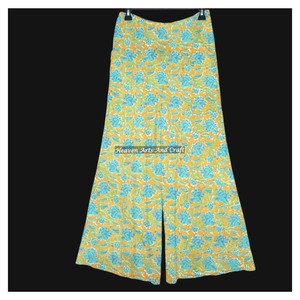 Customized Lightweight Cotton Palazzo <b>Pants</b> For Women <b>Summer</b> Loose Fit Wide Leg Breathable Trousers Available For Wholesale - Product Image 6