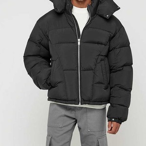 Chaqueta Acolchada Extra Grande con Cierre para Hombre, de Primera Calidad, Sólida, para Invierno, Cálida, Personalizada, Impermeable, de Alta Calidad - Product Image 1
