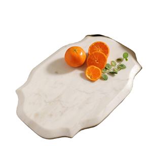 Tabla de cortar de mármol con estilo de tendencia caliente, tabla Irregular, tabla de cortar de mármol blanco Natural, accesorios de cocina al precio más bajo - Product Image 1