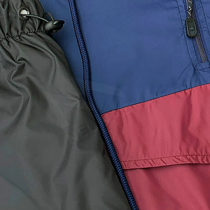 ชุดเสื้อกันลมแบบมีฮู้ด 2-in-1 สำหรับผู้ชายไซส์ใหญ่พิเศษ สำหรับฤดูหนาว ระบายอากาศได้ดี กันน้ำ เป็นมิตรกับสิ่งแวดล้อม ผลิตจากโพลีเอสเตอร์ 100% สไตล์ลำลองแนวสตรีทแวร์ - Product Image 6