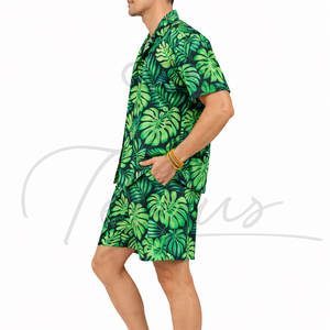 Conjunto de Dos Piezas de Verano 2026 de Alta Calidad, Shorts de Playa para Hombre y Camisa Casual con Estampado Completo, Traje de Playa Transpirable para Hombre - Product Image 6