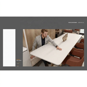 Cristal gris mat 800x2400mm 80x240cm couleur corps résistant aux rayures 1.5cm d'épaisseur dalle de porcelaine carreaux de pierre par Vistaar Granito - Product Image 3