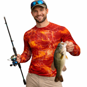 Chemise de pêche personnalisée en gros UPF 50 à manches longues, séchage rapide, logo frontal par sublimation, OEM ODM, fournisseur direct d'usine en gros - Product Image 2