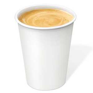 Vasos de papel blancos biodegradables desechables de 10 oz con logotipo personalizado para negocios de café y té - Product Image 1