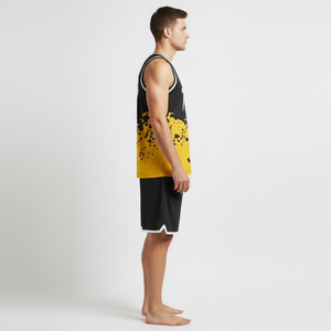 Vêtements de basketball personnalisés en gros, maillots et shorts de basketball entièrement sublimés, uniforme de basketball - Product Image 3