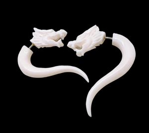 Pendientes de Hueso Natural Hechos a Mano, Ecológicos, Estilo Tribal Boho, Regalo Empresarial, Joyería de Moda - Product Image 5