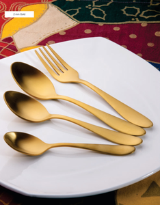 Cubiertos de lujo brillantes y distintivos que redefinen el prestigio del comedor moderno y conjuntos de cubiertos que exudan sofisticación. - Product Image 4